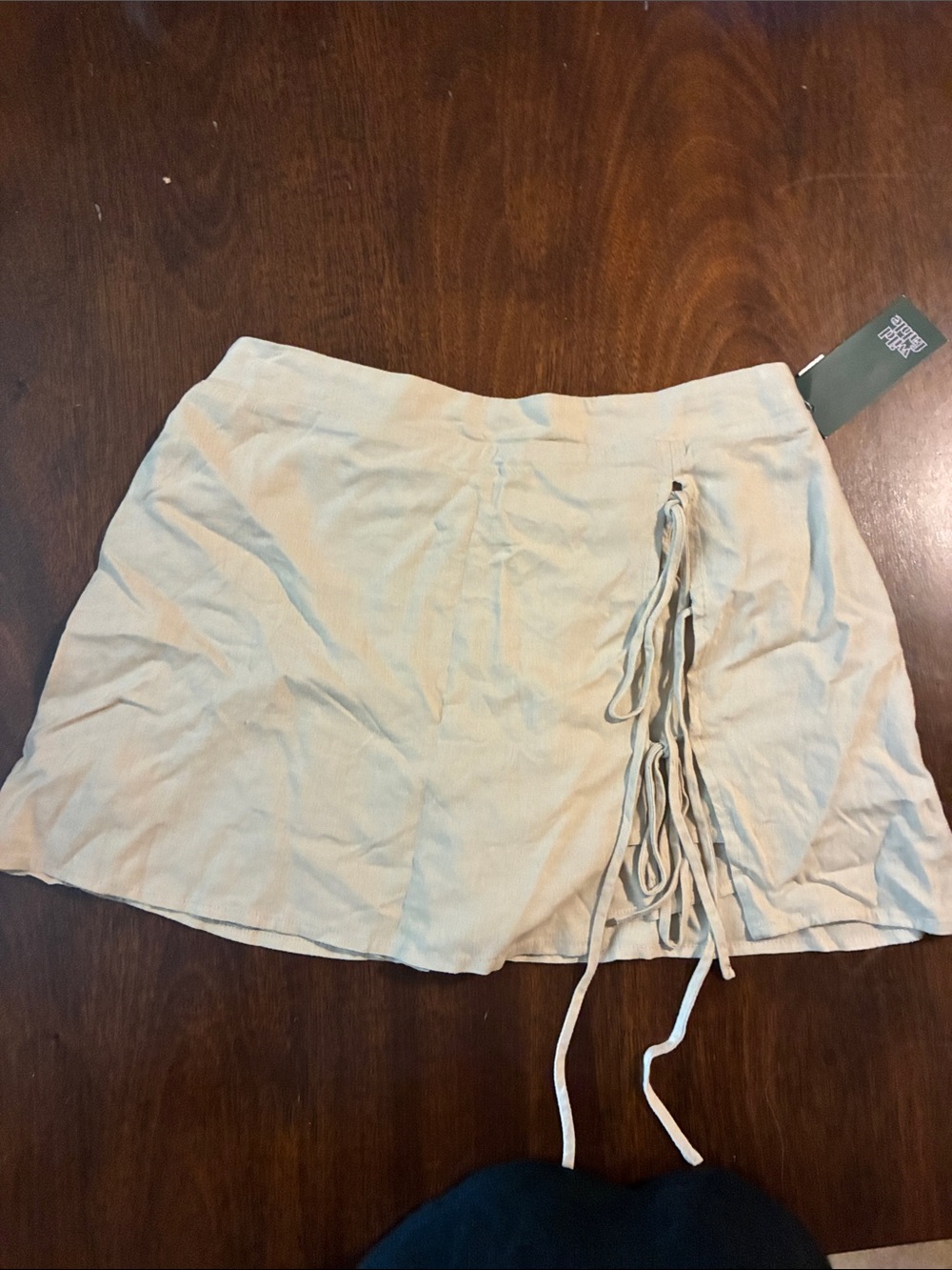 wild fable Taupe Lace-Up Skort